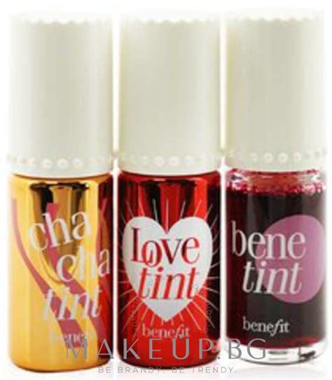 Benefit Lip Tints to Love Set (тинт/3x6ml) - Комплект за устни | Makeup.bg