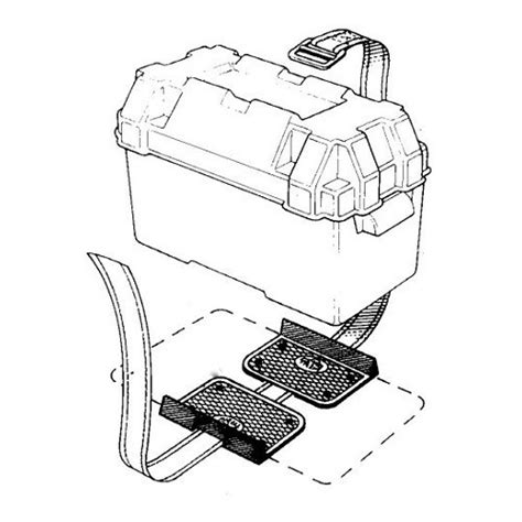 Support Bac à Batterie Universel Pour Camping Car Caravanes Fourgons Et