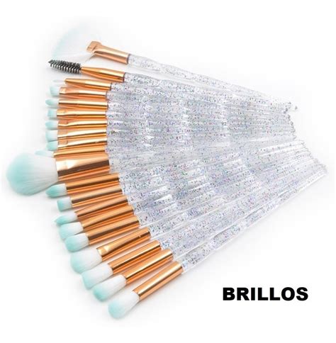 Set 20 Brochas Unicornio Sirena Ojos Maquillaje Mayoreo 159 00 En