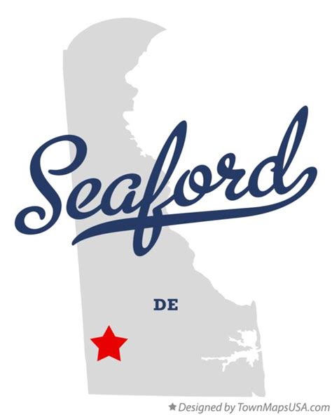 Map of Seaford, DE, Delaware