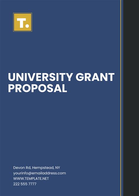 Free Printable Grant Proposal Template To Edit Online