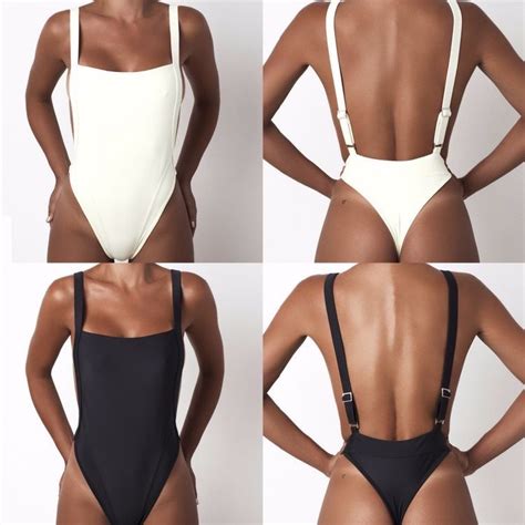 Solid Color Belt One Piece Swimsuit Bikini L Red Artofit