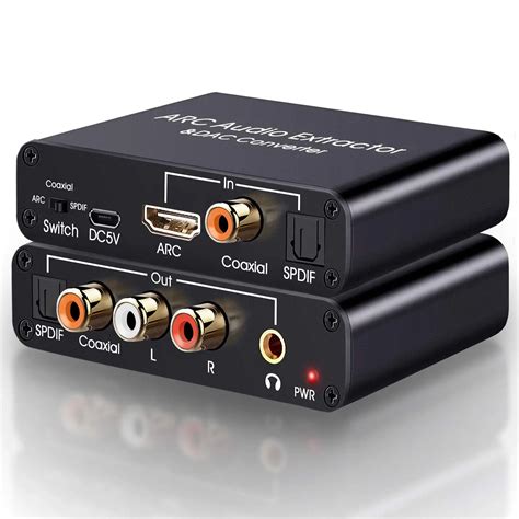 Extractor De Audio De Arco HDMI Convertidor DAC Convertidor De Audio Digital A Anal Gico Ptico
