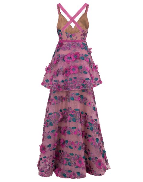 Floral Embroidered Gown Marissa Collections