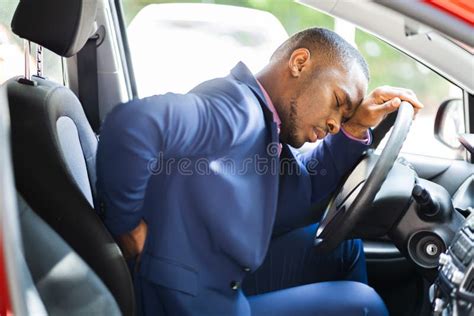 Car Accident Injury Back Pain Stock Image Image Of African Posture