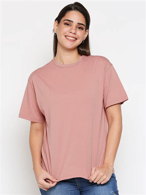 Buy 20Dresses Women Nude Coloured Boxy T Shirt Tshirts For Women 15161522 Myntra