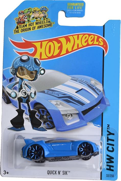 Amazon Hot Wheels Quick N Sik Hw City Blue Toys Games