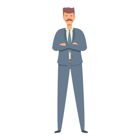 Vector De Dibujos Animados De Icono De Administrador De Datos Director