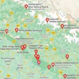 Uttarakhand wildlife sanctuaries and forest regions | Download ...