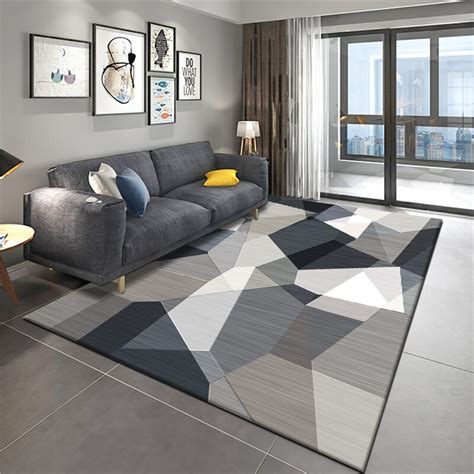 Скандинавский современный простой ковер геометрический диван журнальный ...