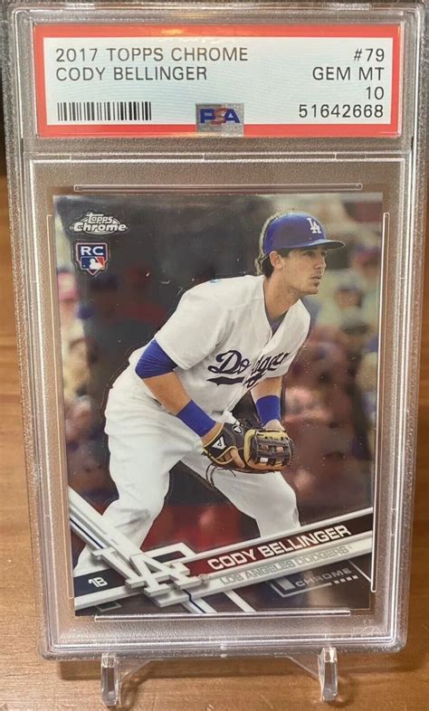 Topps Chrome Cody Bellinger Rookie Psa Gem Mint Cubs Dodgers Ebay