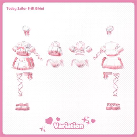 7アバター対応Today Sailor Frill Bikini todaycloth BOOTH