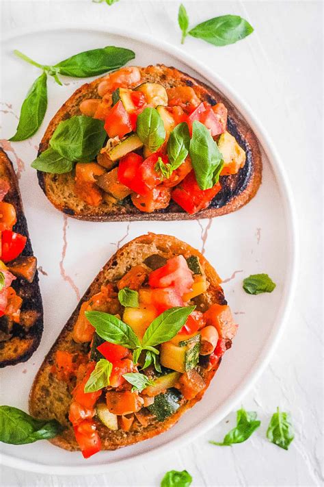 Vegan Bruschetta Recipe With Tomatoes Straightforward Fittrainme