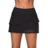 Amazon Hilor Women S Skirted Bikini Bottom High Waisted Swim