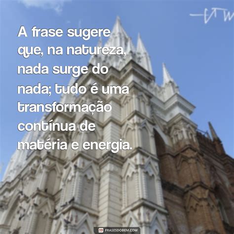 Entenda o Significado de Na Natureza Nada se Cria, Nada se Perde, Tudo ...