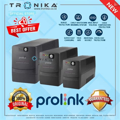 Jual UPS PROLINK PRO1201SFCU Super Fast Charging UPS 1200VA With USB