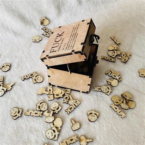 Amazon Fuck Wooden Cutout Letter Piece Bad Mood Vent Spoof Birthday Day To Friend Funny