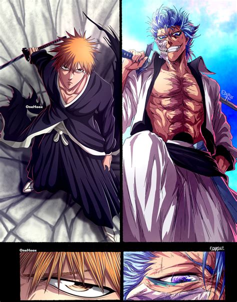 Bleach 279 Ichigo Vs Grimmjow Collab By Onehoox On Deviantart