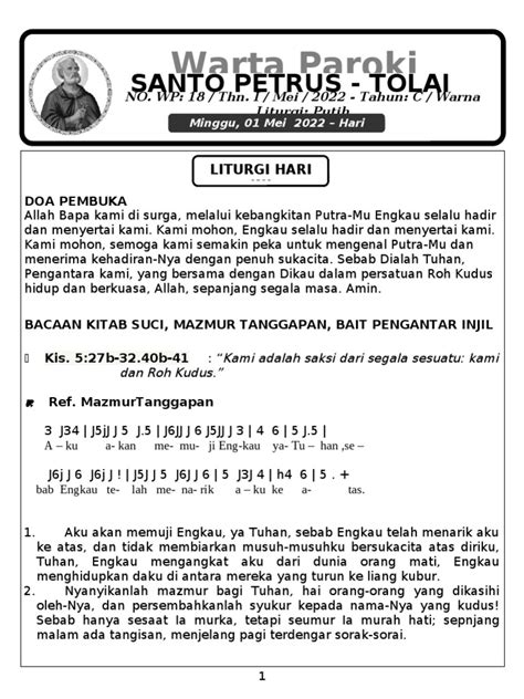 Wp I 18 Hari Minggu Paskah Iii Pdf Agama And Spiritualitas