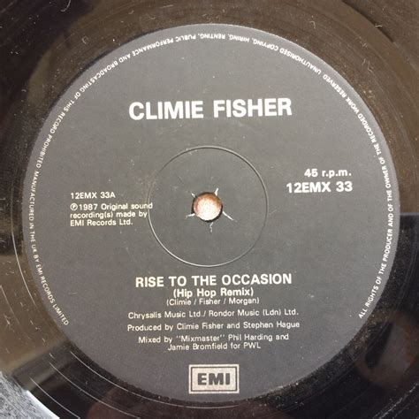 CLIMIE FISHER RISE TO THE OCCASION (HIP HOP REMIX) ORIGINAL 1987 UK ...