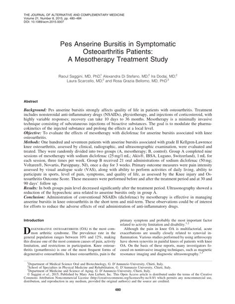 Exercises For Pes Anserine Bursitis