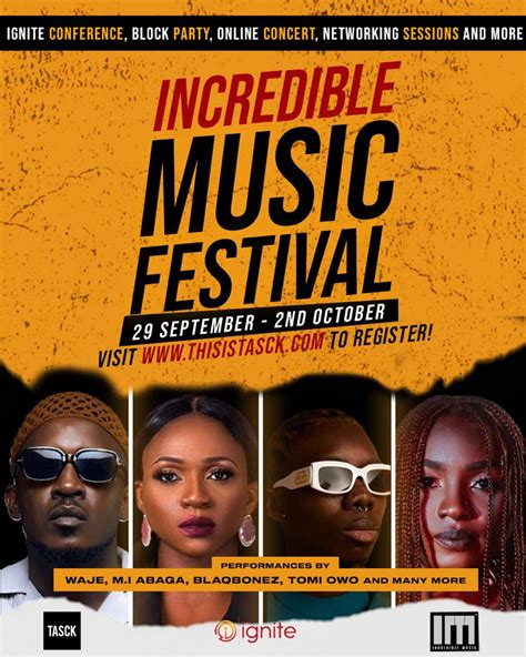 TASCK announces return of its Incredible Music Festival - P.M. News