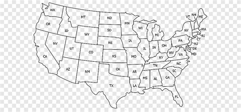 Usa Map With State Names And Abbreviations