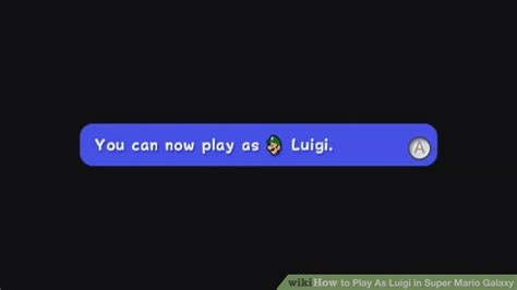 how to play as luigi in super mario galaxy 2