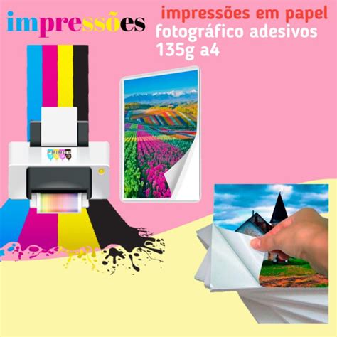 Valor Impressão Papel Fotográfico A4 - Impressão em papel fotográfico adesivos 135g a4 | Shopee Brasil