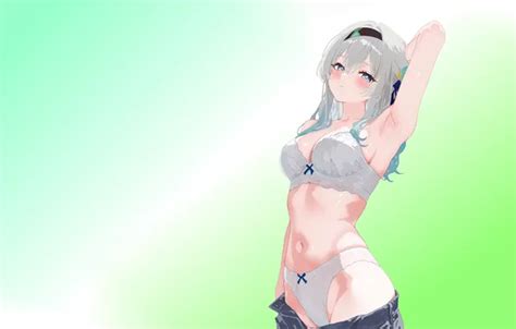 Wallpaper Girl White Hot Sexy Bra Panties Anime Babe For Mobile And Desktop Section