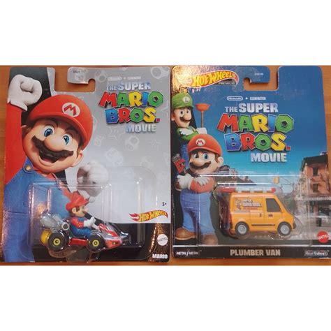 Hot Wheels Hotwheels Hot Wheels Super Mario Bros Filme Kit Miniaturas Shopee Brasil