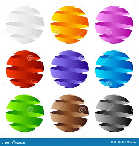 3d Sphere Icon And Logo Design Stock Vector Illustration Of Empty