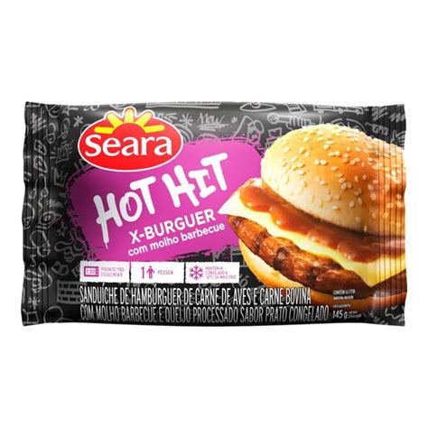 Hamb Rguer Hot Hit Seara Barbecue G Big Box Norte
