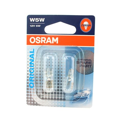 2x Genuine Osram Original W5W (501) 5w 12v Clear Bulbs [2825-02B] | eBay