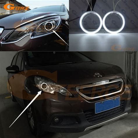 For Peugeot Excellent Angel Eyes Ultra Bright