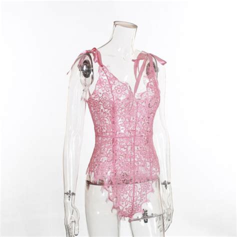 Sexy Lingerie Womens Lace Bodysuit Deep V Teddy Babydoll Romantic Nightwear Us Ebay