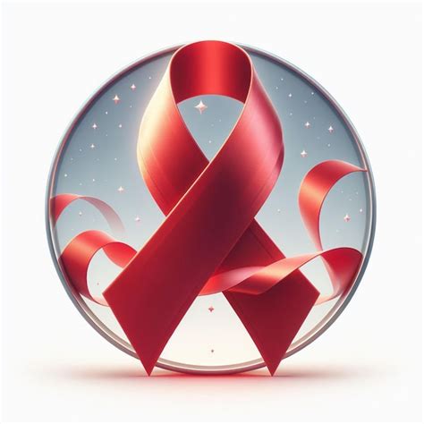 Hyper realisitc arte vectorial icono de cinta roja símbolo de cáncer