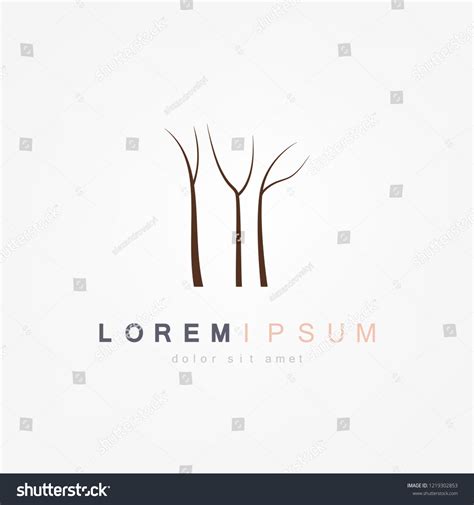 Naked Tree Silhouette Vector Illustration Stock Vector Royalty Free Shutterstock