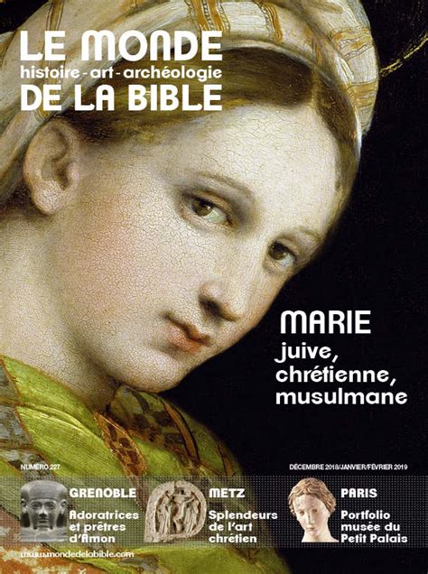 Marie juive chrétienne musulmane Monde de la Bible