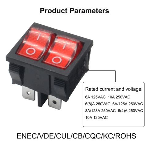 250vac 16a T105 55 Rocker Switch - Reliable Dual Position Control