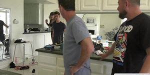 Busty Blonde Ts Dahlia Crimson Deepthroats And Gets Barebacked