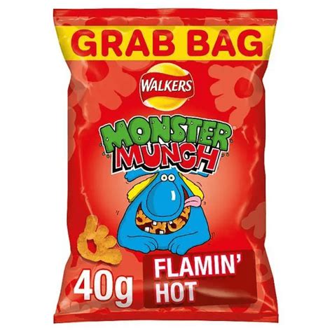 Walkers Monster Munch Sweet Spicy Flamin Hot Grab Bag G The Pantry Expat Food Beverage
