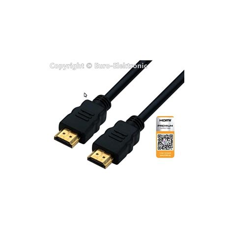 Euro-Elektronic - HDMI 1.4 Hi-Speed Ethernet kábel 2 méteres