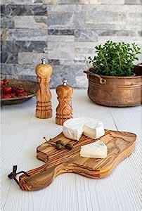 Amazon Bisetti Olive Wood Cutting Board With Adjustable Salt