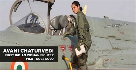 Avani Chaturvedi : First Indian woman fighter pilot goes solo ...