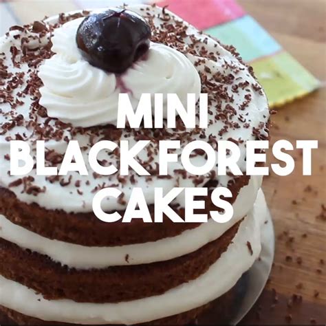 Mini Black Forest Cake Recipes