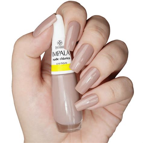 Esmalte Impala Nude Cl Ssico Cremoso Esmalte Bonito