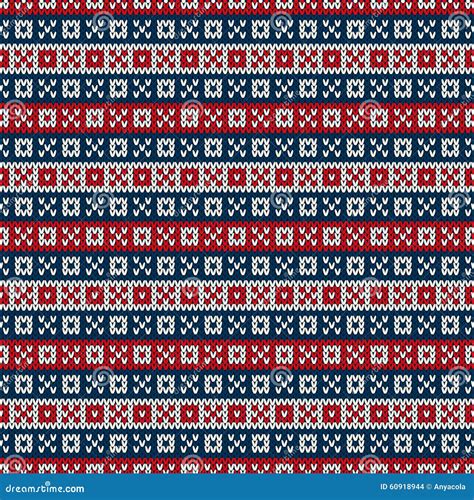 Winter Holiday Seamless Knitting Pattern Stock Vector - Illustration of