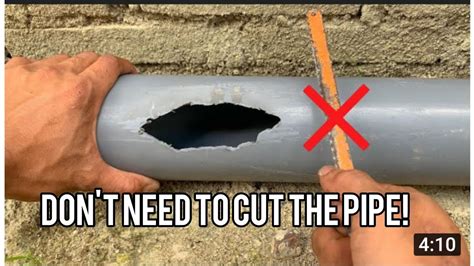 How To Fix Big Crack In A Pvc Pipe Whithin Minutes Youtube