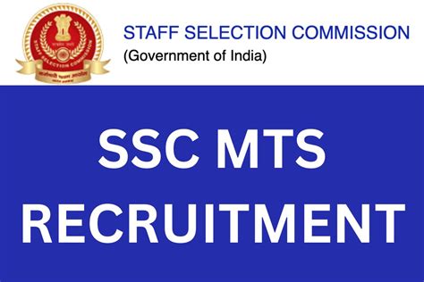 SSC MTS Recruitment 2024 8326 Vacancy Notification Apply Online